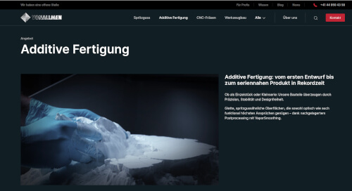 Additive Fertigung für KMU. Schweizer Hersteller.