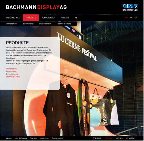 Bachmann-Display.ch: Spezialist für POS-Material, Displays, Thekensteller etc.