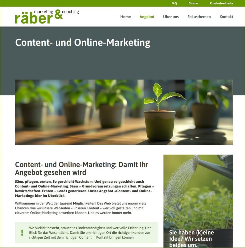 Content- und Online-Marketing für KMU